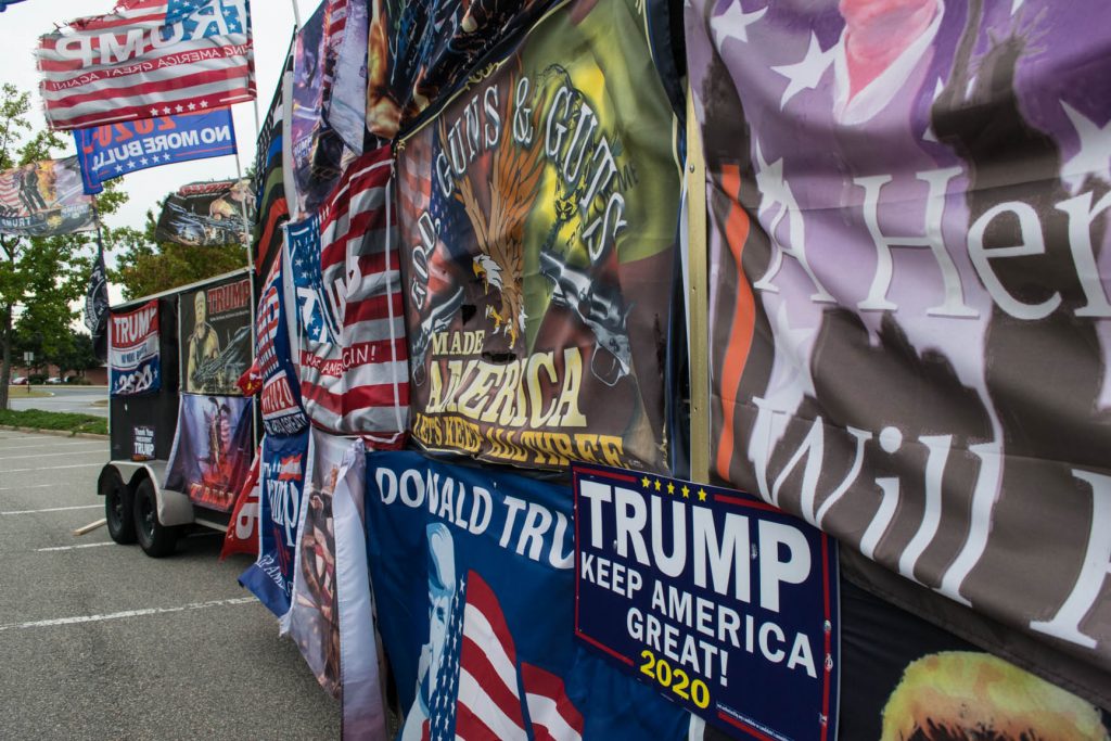Rocky Granata's Trump-themed RV in Brick, Oct. 2019. (Photo: Daniel Nee)