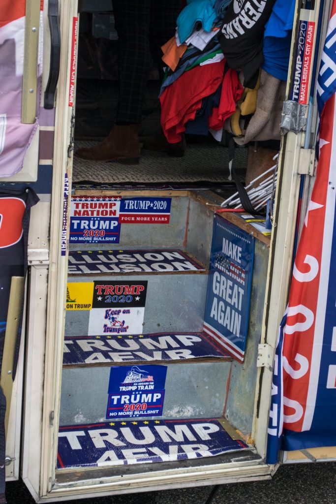 Rocky Granata's Trump-themed RV in Brick, Oct. 2019. (Photo: Daniel Nee)