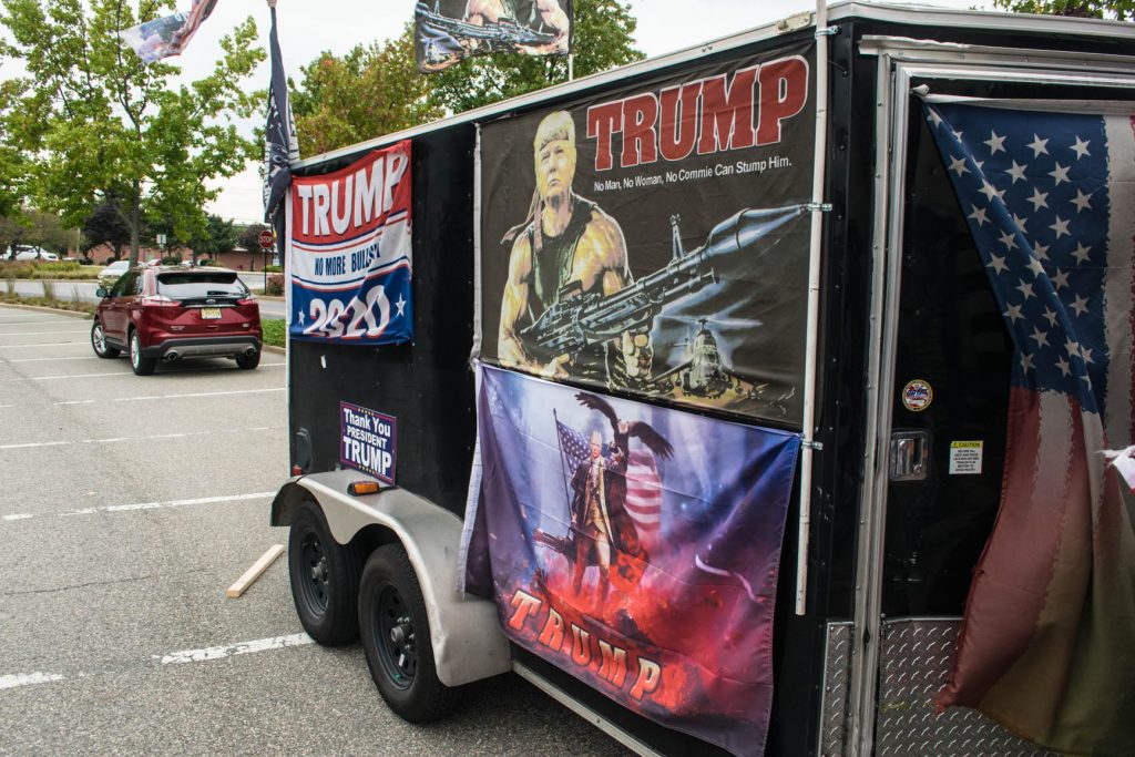 Rocky Granata's Trump-themed RV in Brick, Oct. 2019. (Photo: Daniel Nee)
