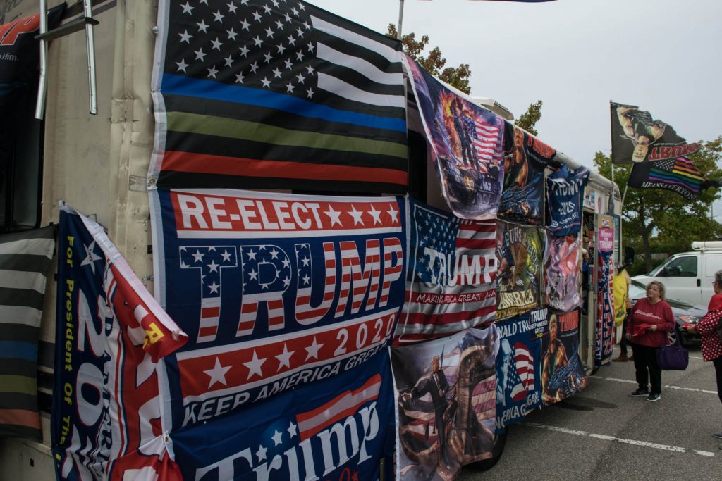 Rocky Granata's Trump-themed RV in Brick, Oct. 2019. (Photo: Daniel Nee)