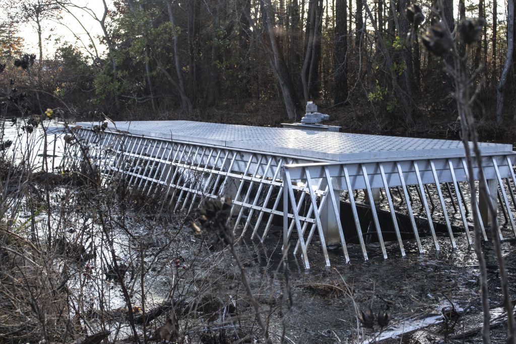 The dam at Lake Riviera, Nov. 20, 2019. (Photo: Daniel Nee)