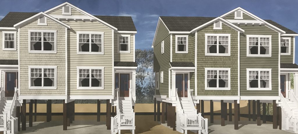 Duplex buildings proposed for Camp Osborn, Feb. 2020. (Photo: Daniel Nee)