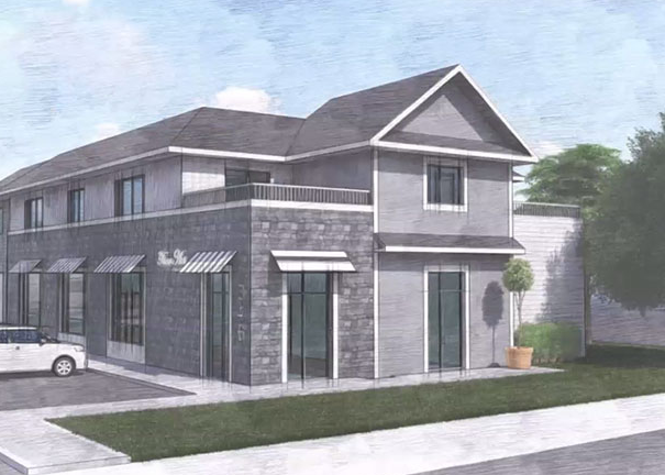 A mixed use commissary kitchen and apartment building approved for Drum Point Road. (Credit: Screenshot)