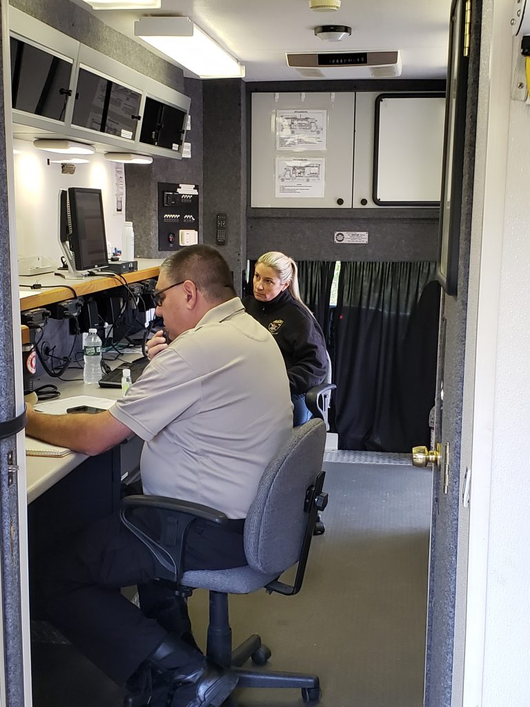 Brick first responders and those from neighboring towns carry out the Operation Chaos training exercise, Oct. 2020. (Photo: Brick Twp. Police)