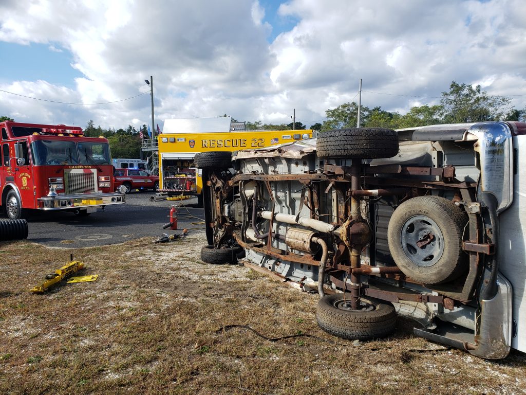 Brick first responders and those from neighboring towns carry out the Operation Chaos training exercise, Oct. 2020. (Photo: Brick Twp. Police)
