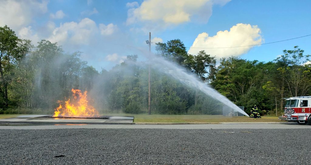 Brick first responders and those from neighboring towns carry out the Operation Chaos training exercise, Oct. 2020. (Photo: Brick Twp. Police)