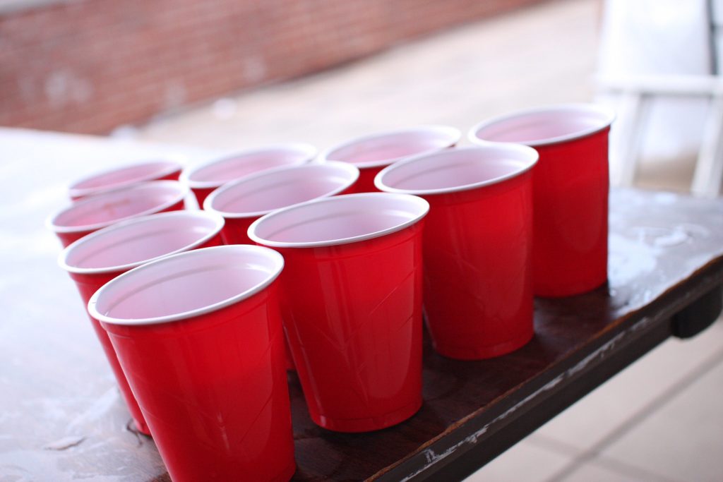 Red party cups. (Credit: arvind grover/ Flickr)