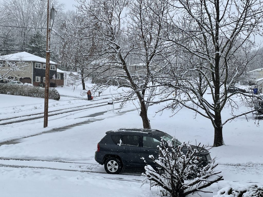 The Feb. 7, 2021 snowfall in Brick, N.J. (Photo: Daniel Nee)