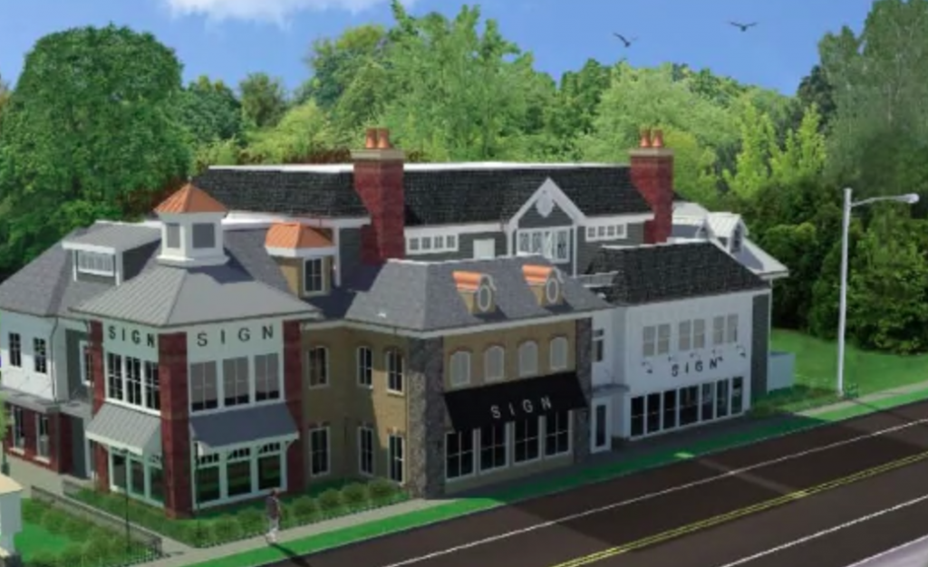 A rendering of plans for 627 Mantoloking Road. (Screenshot: Daniel Nee)