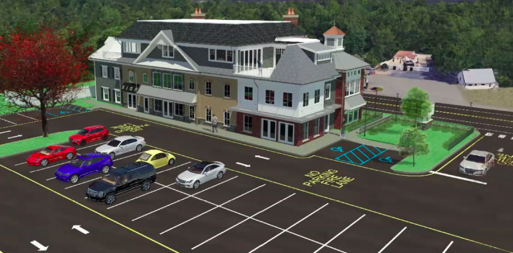 A rendering of plans for 627 Mantoloking Road. (Screenshot: Daniel Nee)