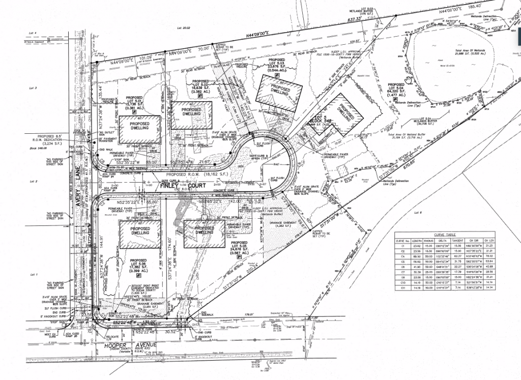 The location of the proposed Hooper Avenue Estates project in Brick, Feb. 2021. (Photo: Daniel Nee)