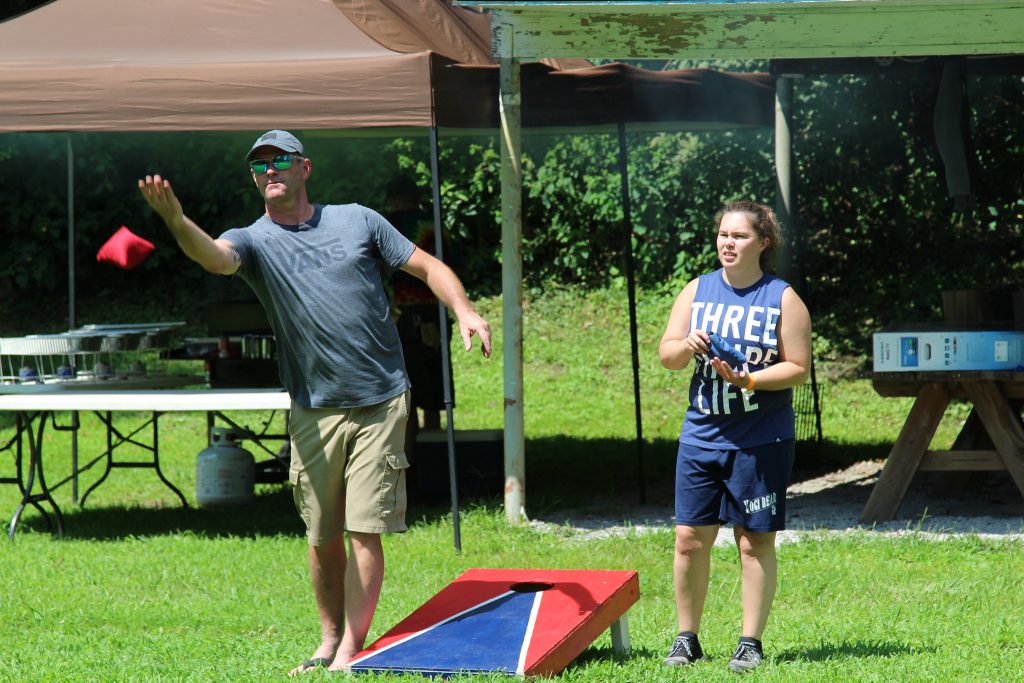 A cornhole game. (Credit:  daveynin/ Flickr)