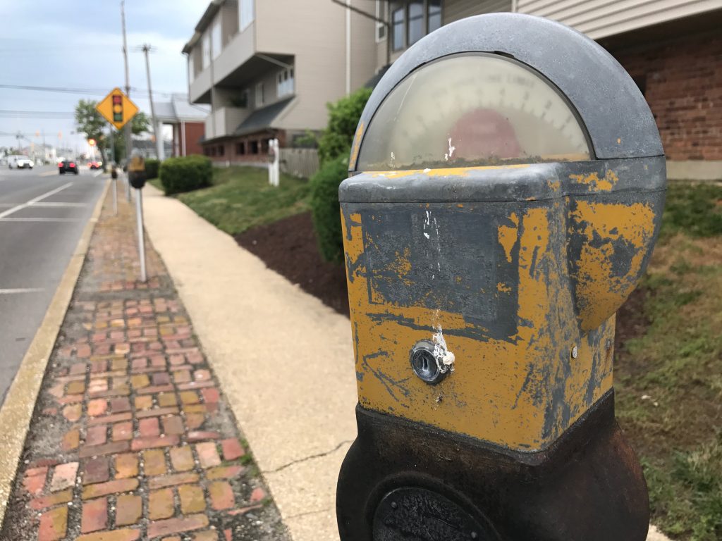 A coin-operated parking meter. (Photo: Daniel Nee)