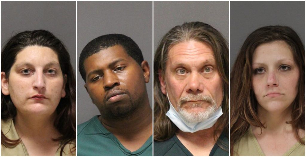 Shayna Palmieri, D'andre Tubbs, Steven Weber and Alysia Wojceichowski. (Photos: Ocean County Jail)