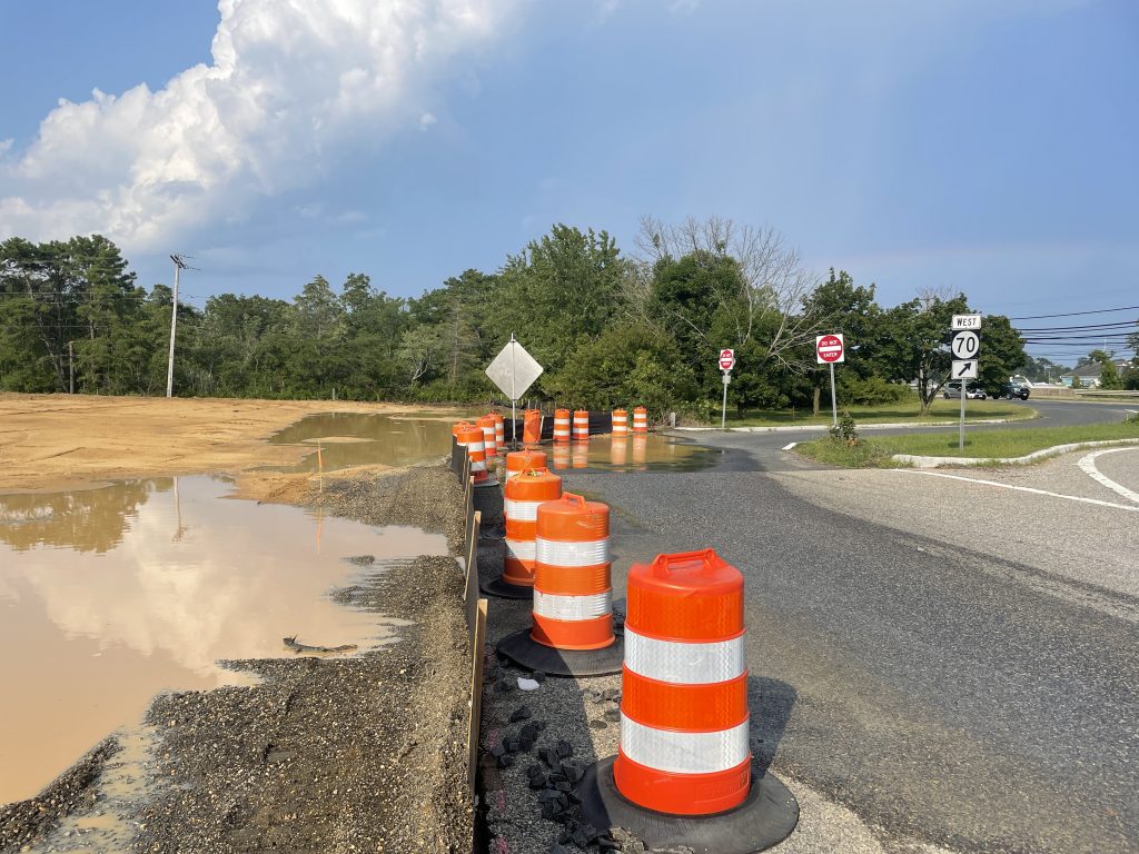 Construction begins at the former Foodtown lot in Brick Township, Aug. 2021. (Photo: Daniel Nee)