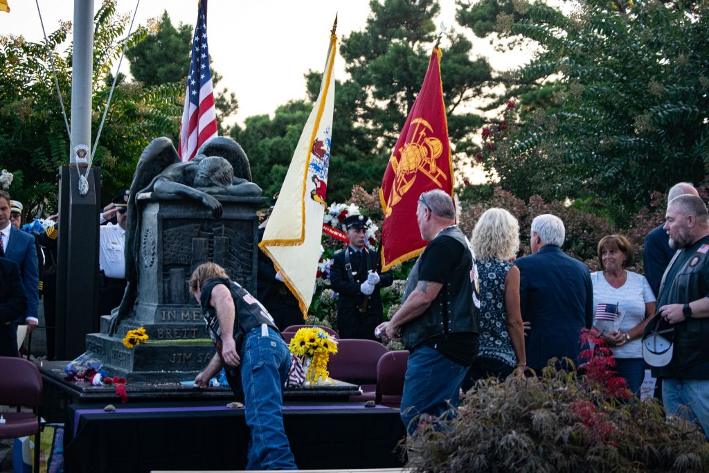 Brick Township holds its annual 9/11 memorial, marking 20 years since the Sept. 11 attacks, Sept. 11, 2021. (Photo: Daniel Nee)