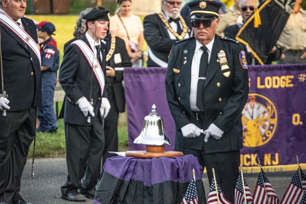 Brick Township holds its annual 9/11 memorial, marking 20 years since the Sept. 11 attacks, Sept. 11, 2021. (Photo: Daniel Nee)