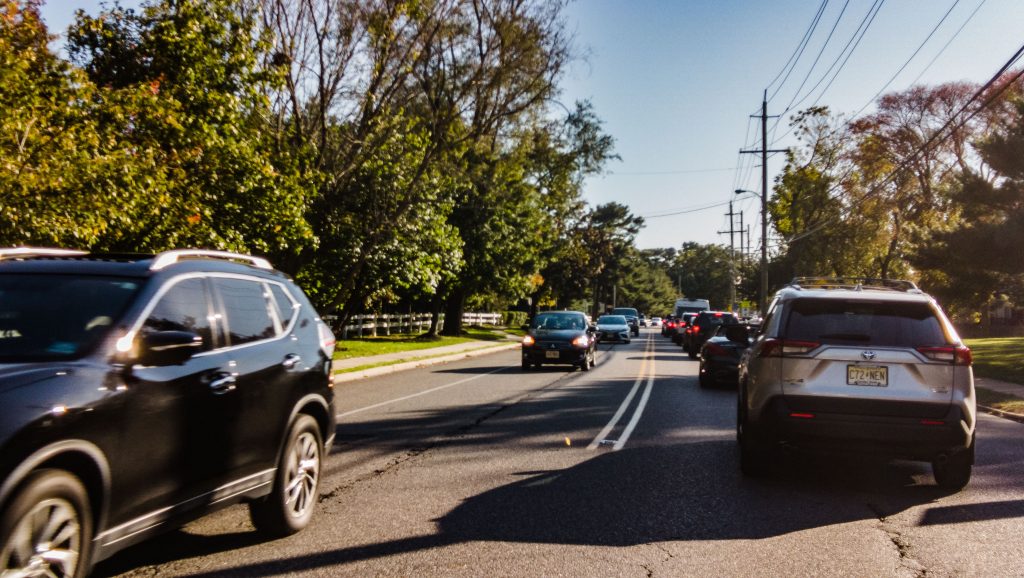 Construction on Herbertsville Road, Oct. 19, 2021. (Photo: Daniel Nee)