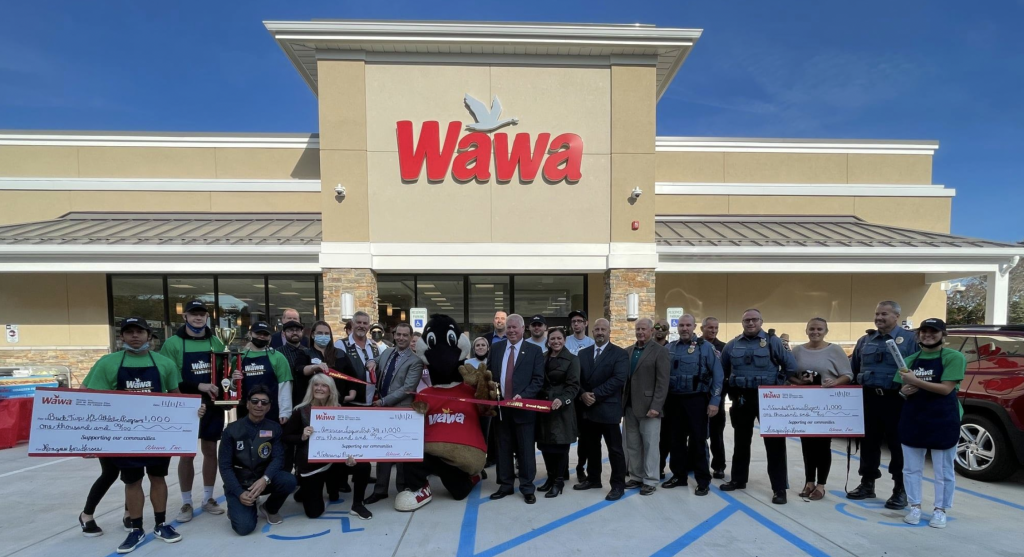 The grand opening of the Wawa at 1902 Route 88, Brick, Nov. 2021. (Photo: Brick Township)