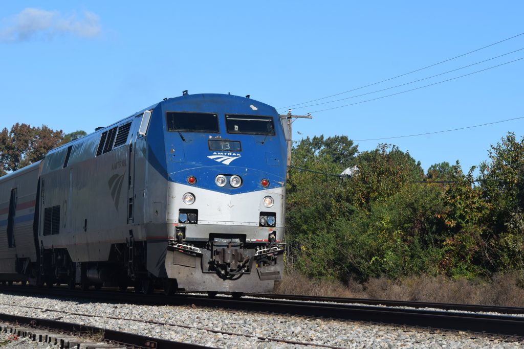 An Amtrak passenger train. (Credit: Tony Alter/ Flickr)