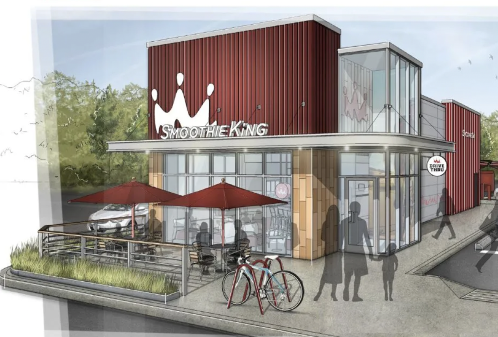 A proposed Smoothie King location in Brick, N.J. (Credit: Planning Board Exhibit)