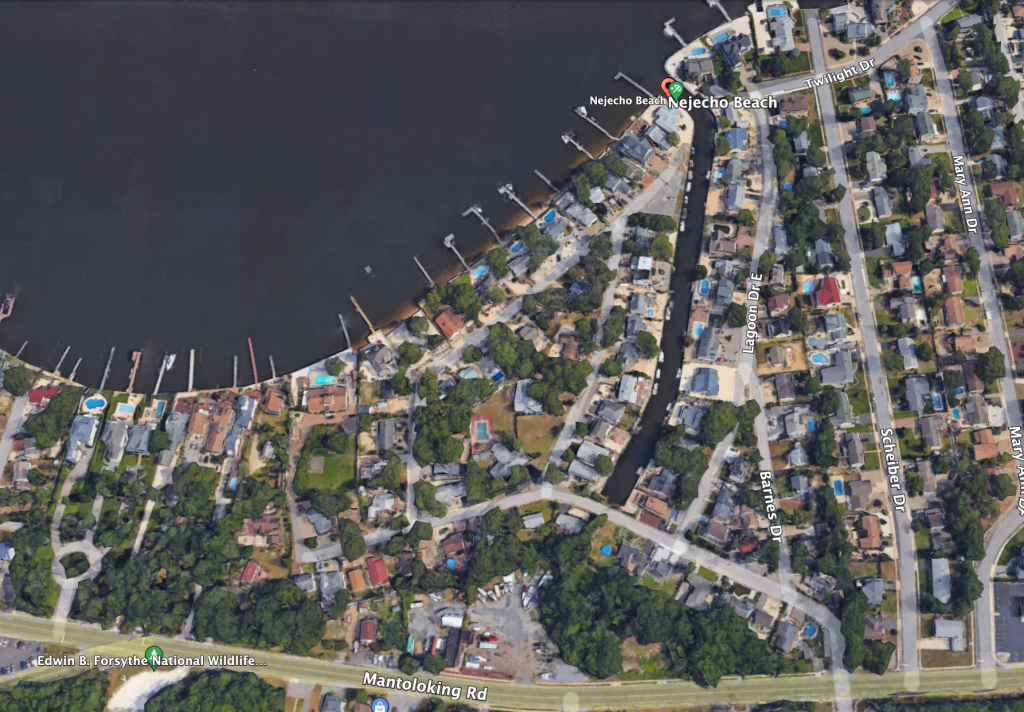 Lagoon Drive East and West, Brick, N.J. (Credit: Google Maps)