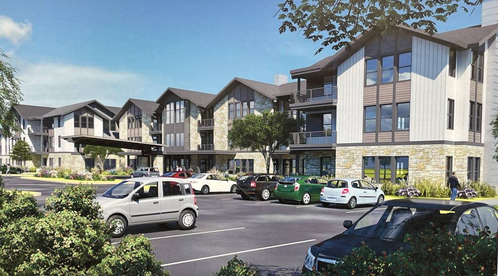 An assisted living facility approved for Brick's 'triangle lot.' (Photo: Daniel Nee)