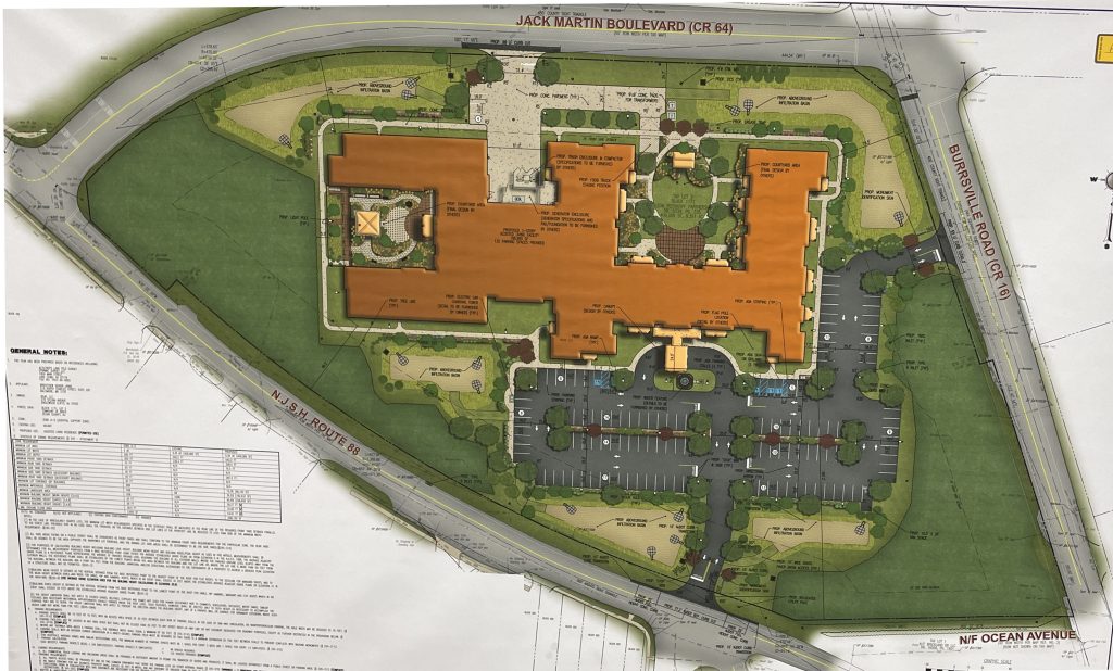 An assisted living facility approved for Brick's 'triangle lot.' (Photo: Daniel Nee)