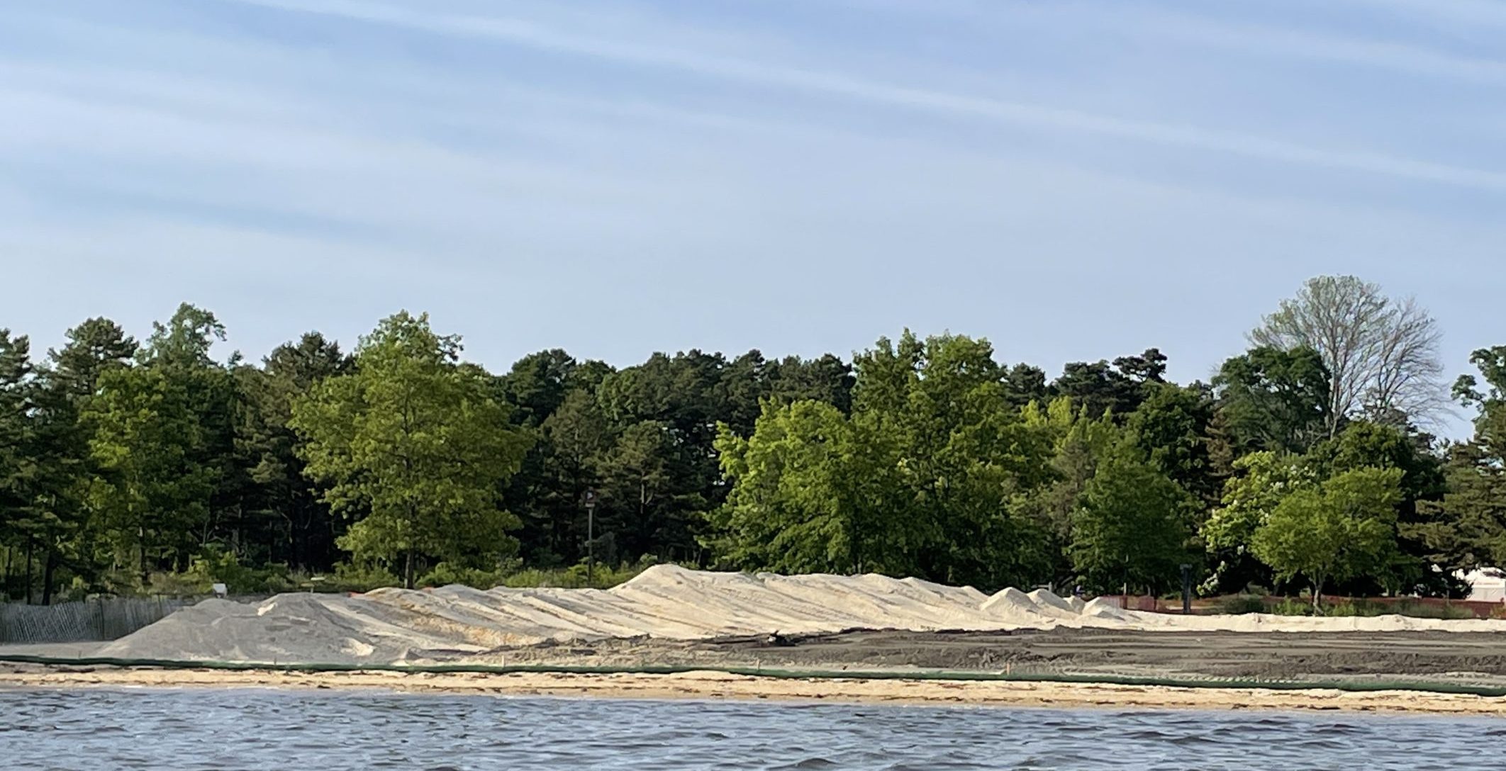Beach replenishment at Windward Beach, Brick, N.J., June 2022. (Photo: Daniel Nee)