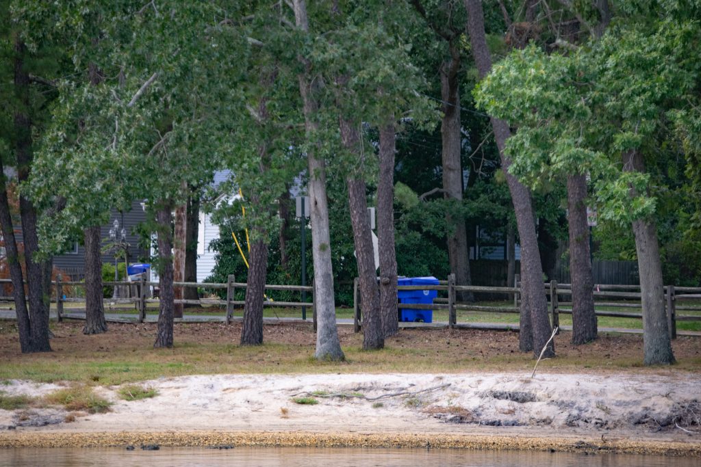 Cedar Bridge Manor Park, Sept. 2022, from the Metedeconk River. (Photo: Daniel Nee)