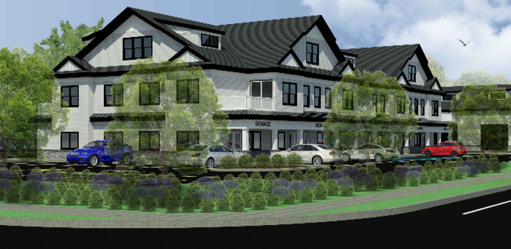 Initial renderings of a 'flagship' development proposed on Drum Point Road, Brick, N.J. (Planning Documents)