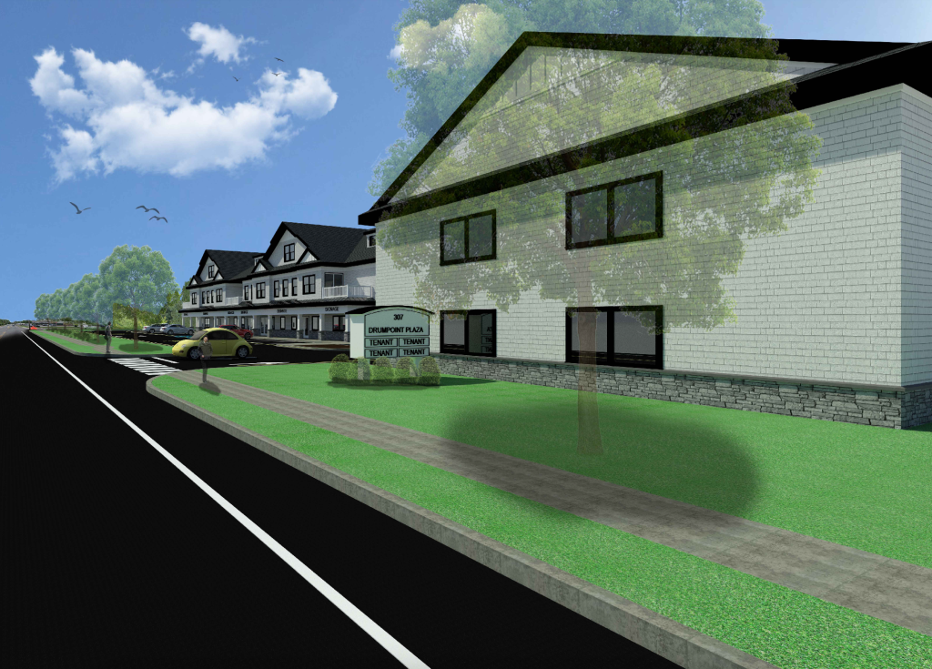 Initial renderings of a 'flagship' development proposed on Drum Point Road, Brick, N.J. (Planning Documents)