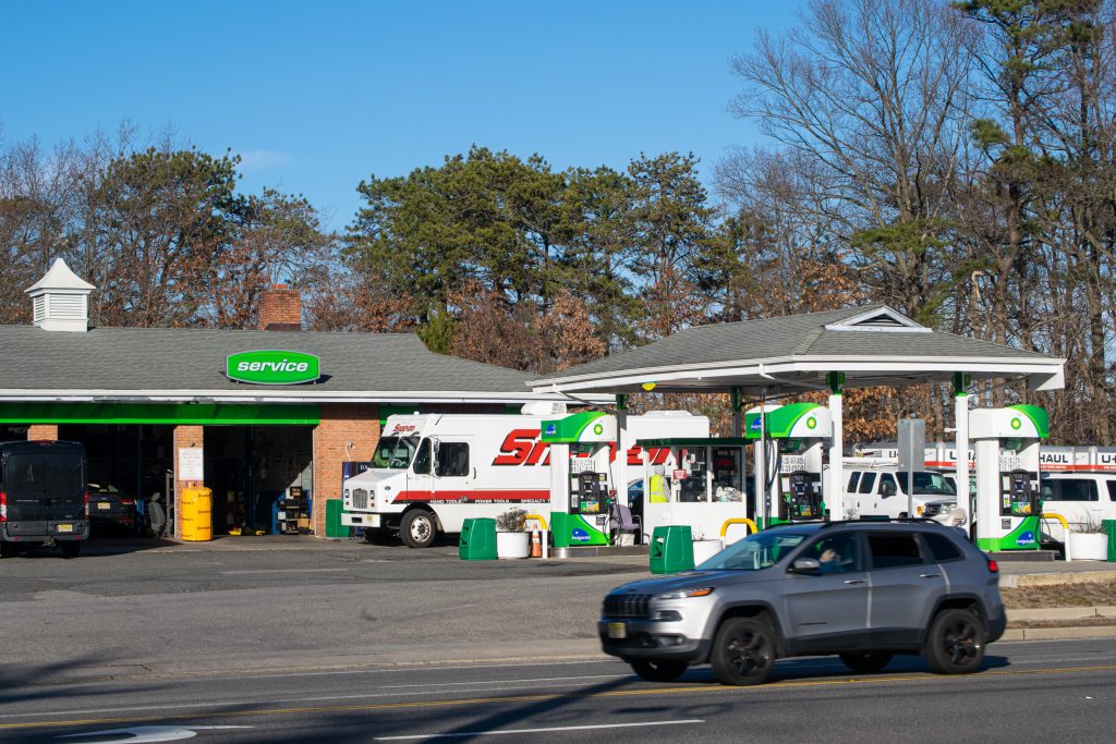 The BP station on Burnt Tavern Road, Brick, N.J., Feb. 2023. (Photo: Daniel Nee)