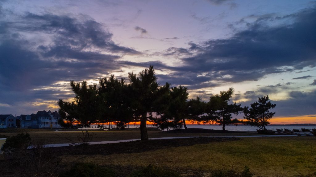 Brick Beach III and Bayside Park, President's Day sunset, Feb. 19, 2023. (Photo: Daniel Nee)