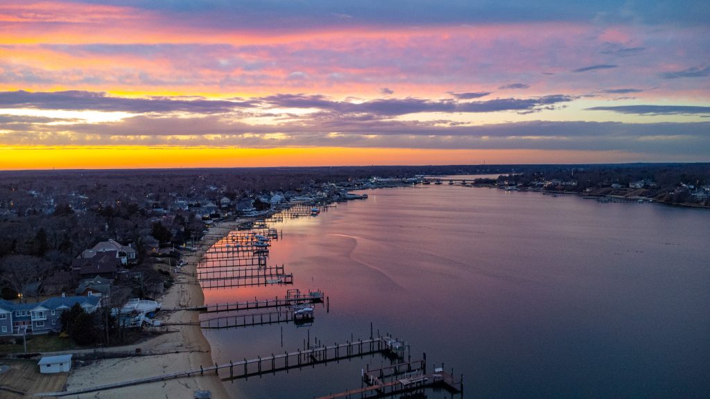 Sunset over the Manasquan River, Point Pleasant, N.J., Feb. 13, 2023. (Photo: Daniel Nee)