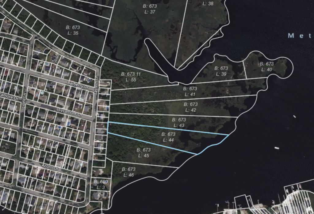 Brick is planning to acquire about 3-acres of marshland as a donation. (Photo: Brick Twp. Zoning Map)