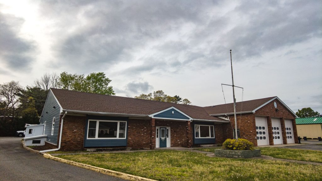 Brick Township's new Senior Center, under renovation on Aurora Place, April 2023. (Photo: Shorebeat)