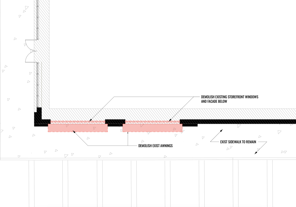 Renderings and plans for an outdoor section at the Urban Coal House Pizza & Bar restaurant, Brick, N.J. (Credit: Planning Document)