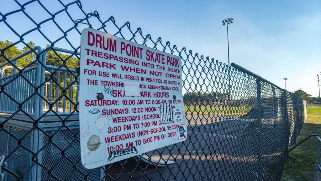 Brick Township's current bike/scooter park, due to be replaced with new surfacing and equipment. (Photo: Shorebeat)