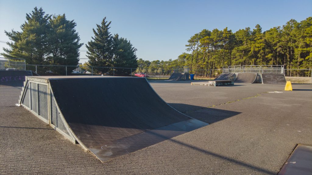 Brick Township's current bike/scooter park, due to be replaced with new surfacing and equipment. (Photo: Shorebeat)