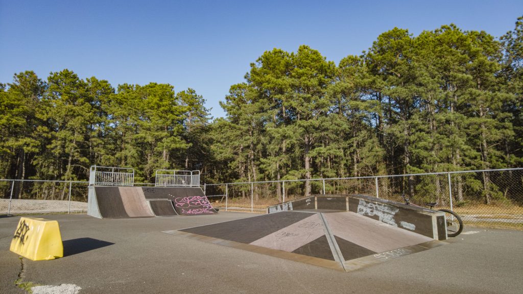 Brick Township's current bike/scooter park, due to be replaced with new surfacing and equipment. (Photo: Shorebeat)
