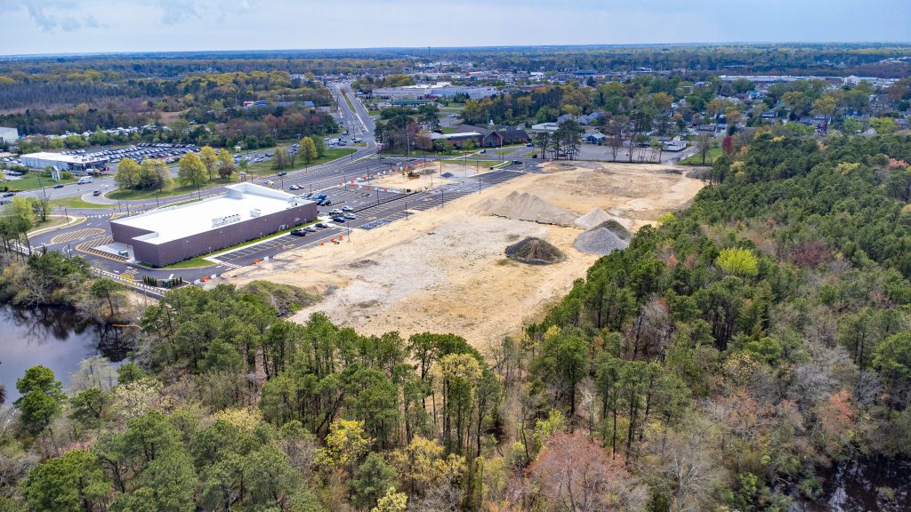 The future site of the proposed Brick 'Superdome' sports complex, spring 2023. (Photo: Shorebeat)