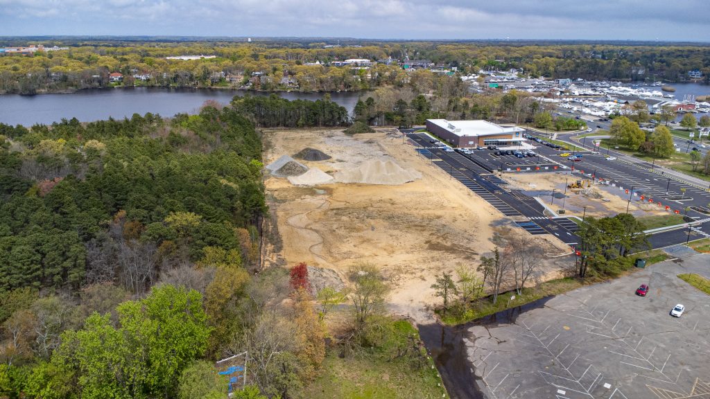 The future site of the proposed Brick 'Superdome' sports complex, spring 2023. (Photo: Shorebeat)
