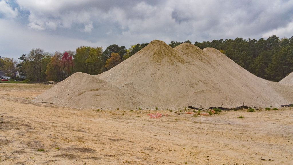 The future site of the proposed Brick 'Superdome' sports complex, spring 2023. (Photo: Shorebeat)