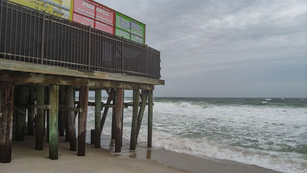A coastal storm begins at the Jersey Shore, April 28, 2023. (Photo: Shorebeat)