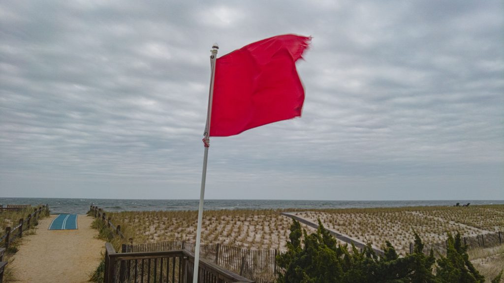 A coastal storm begins at the Jersey Shore, April 28, 2023. (Photo: Shorebeat)