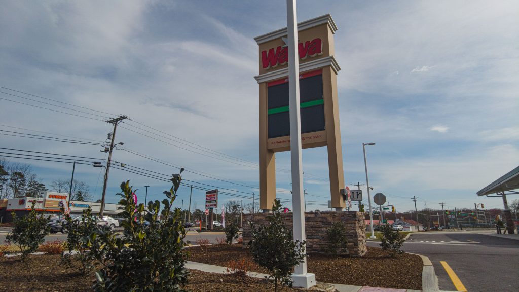The new Brick Township Wawa store, 10 Lanes Mill Road, April 2023. (Photo: Daniel Nee)