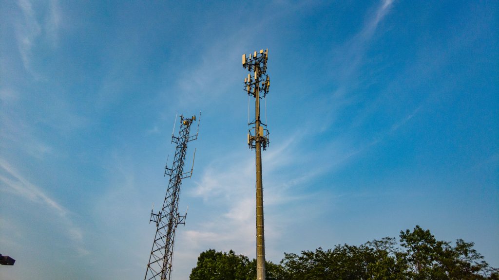A co-located cellular communications tower at the municipal complex in Brick Township. (Photo: Shorebeat)