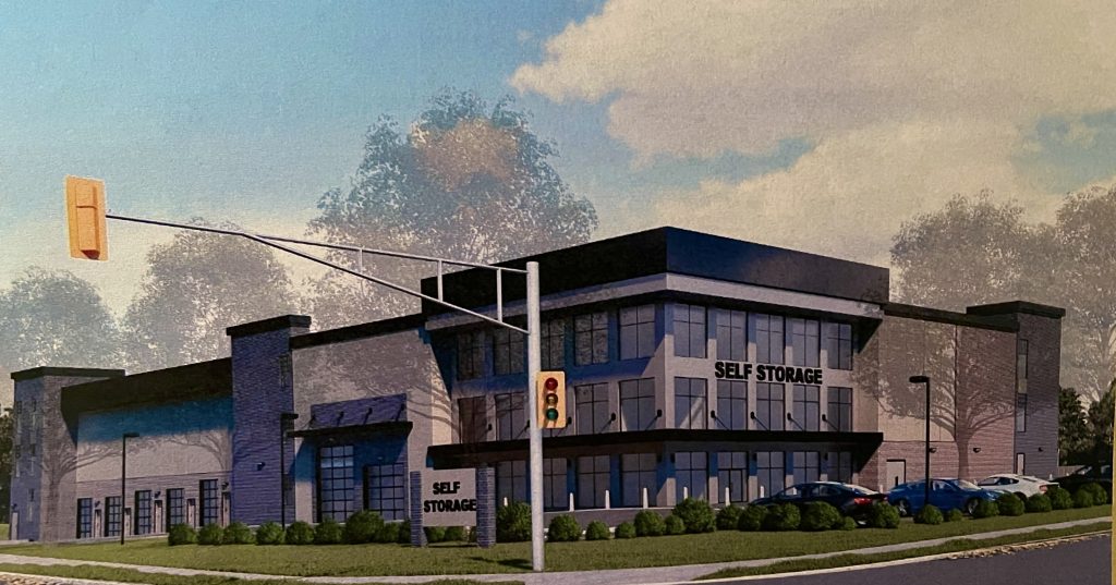 A self-storage facility planned for Route 88 and Jordan Road in Brick. (Planning Document)