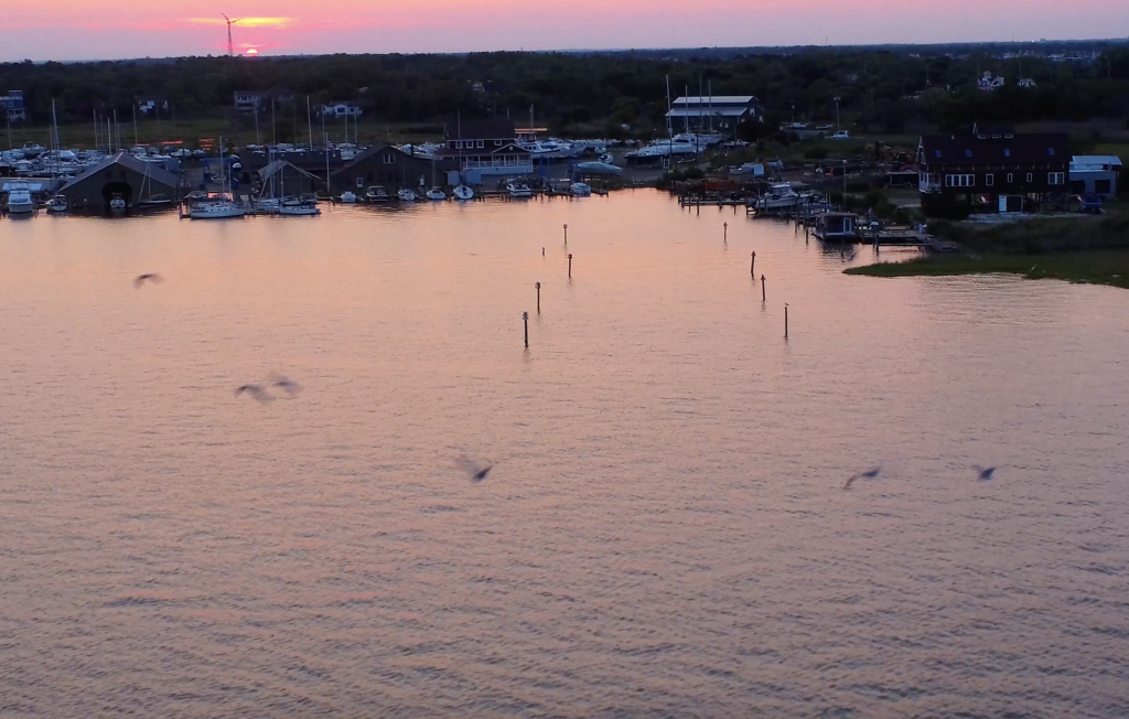 Sunset on Barnegat Bay near the Mantoloking Bridge, June 2023. (Photo: Shorebeat)